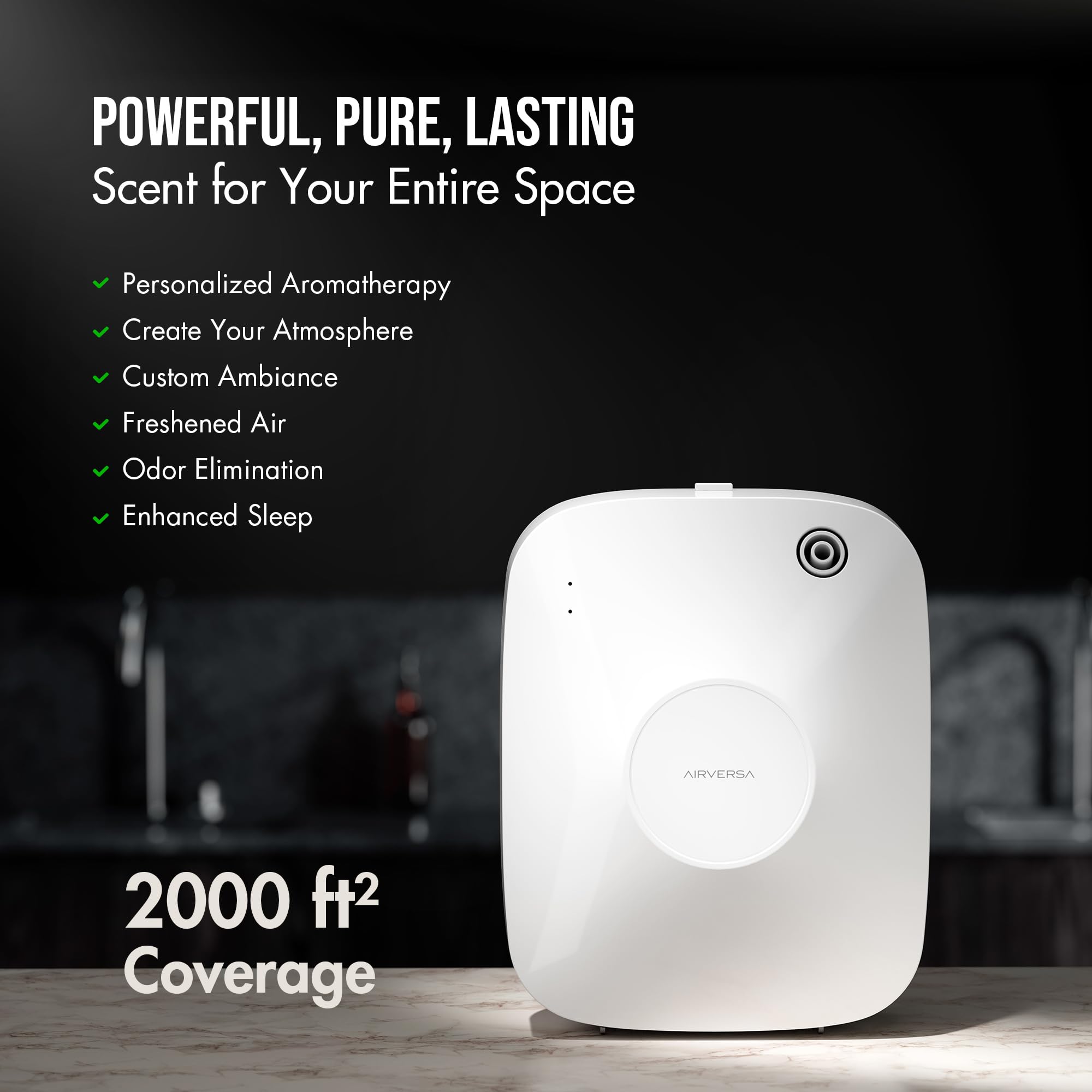 Airversa fragrance oils Peach Haze and 24K Aura for premium aroma in the room
