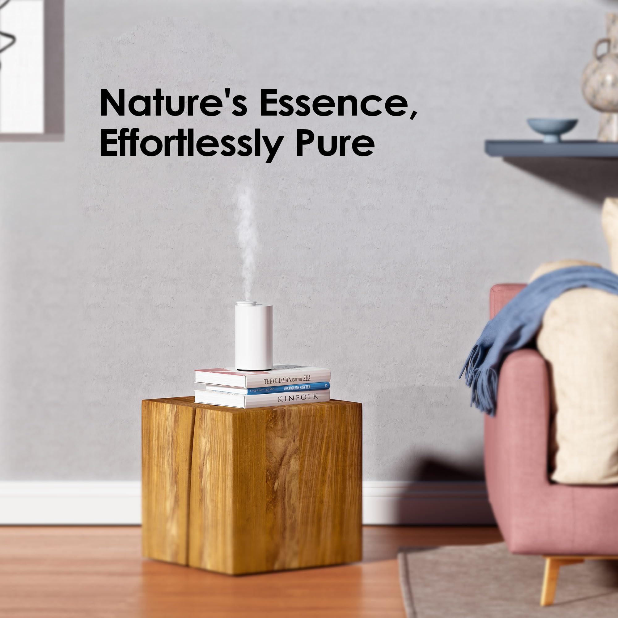Airversa gray finish diffuser complements home, office, and car decor.