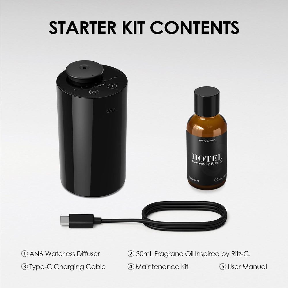 Airversa oil bottle compatibility supports common 5-20ml bottles.