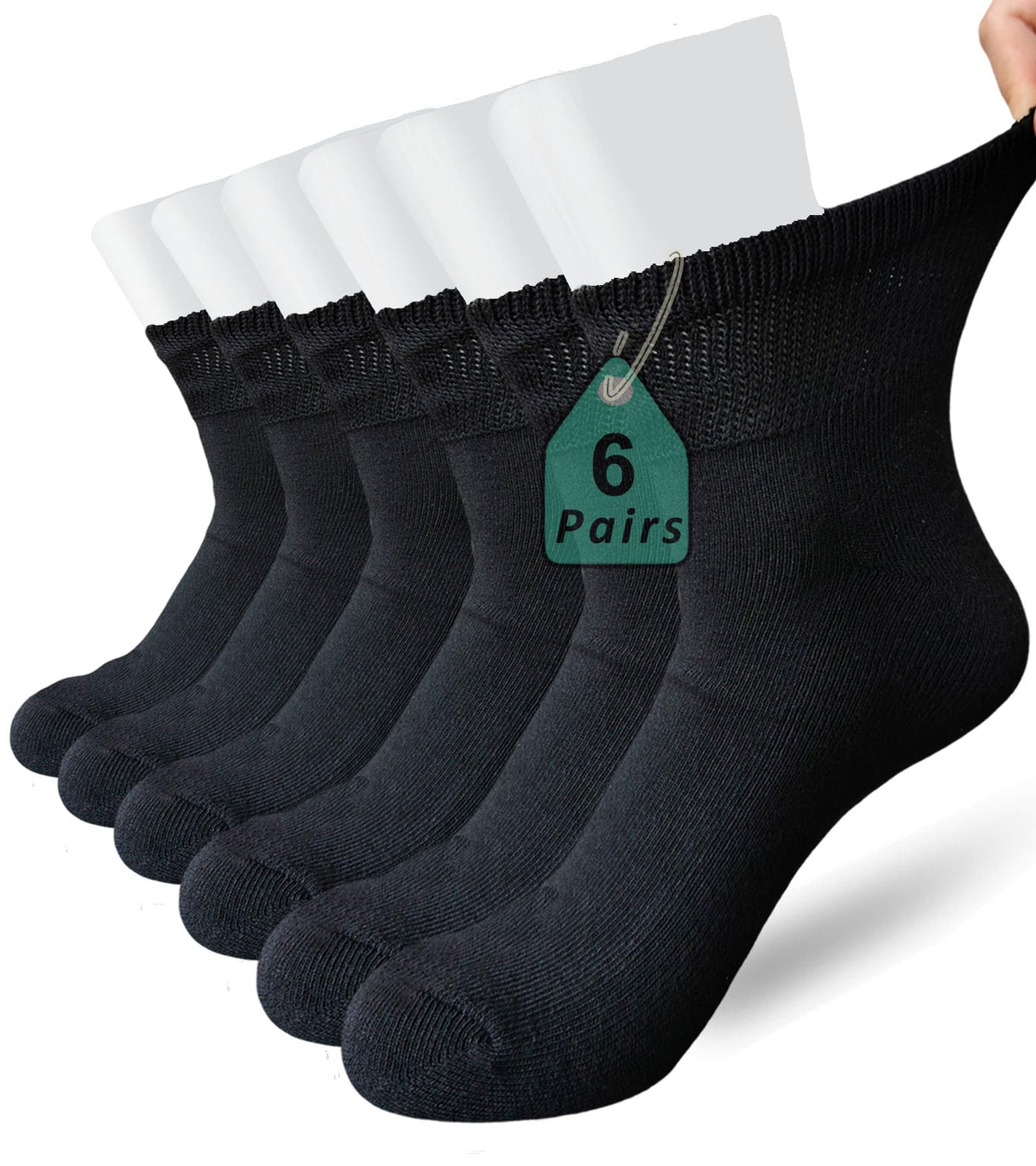 Aisesine diabetic socks extra-wide ankle top for pressure-free wear