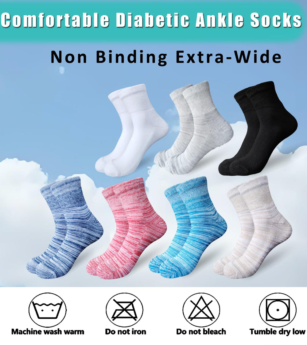 Aisesine diabetic socks moisture-wicking fabric maintains freshness all day