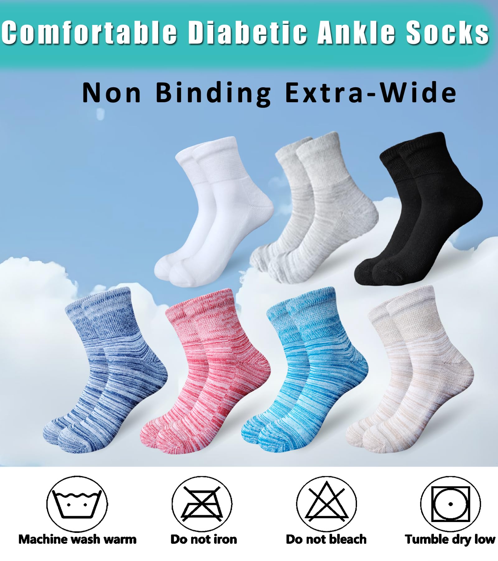 Aisesine machine-washable diabetic socks simplify care for busy households.