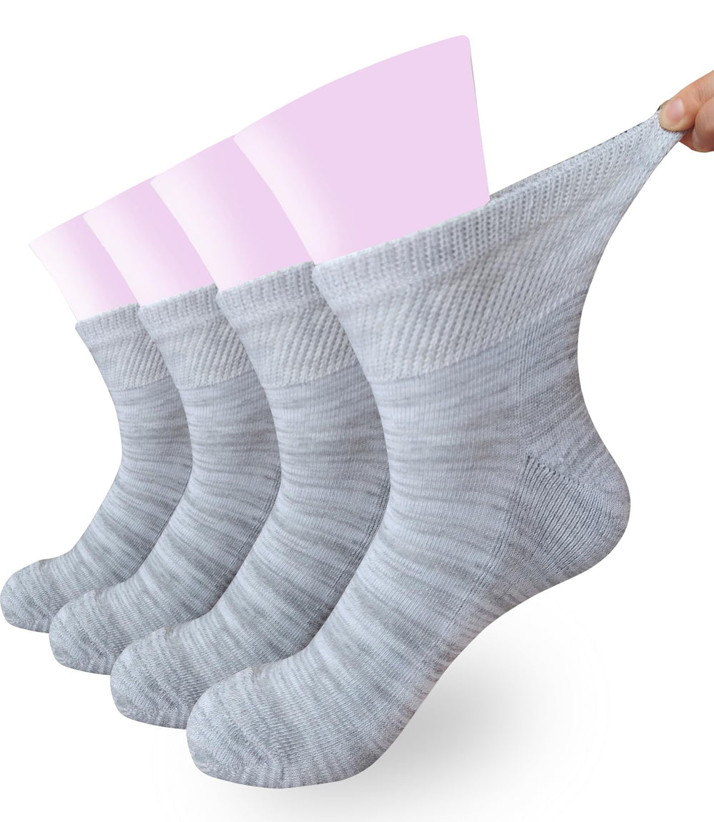 Aisesine women's diabetic ankle socks with mesh top for moisture control and all-day comfort.