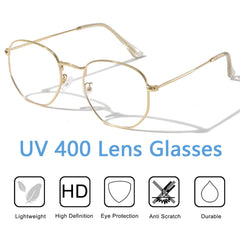 Aisswzber hexagonal blue light blocking glasses – frame detail shows durability