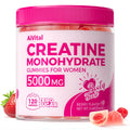 AiVital Creatine Gummies for Women – 5g Creatine Monohydrate, 2g Collagen, 1g BCAA, Sugar Free, 120 Count Berry