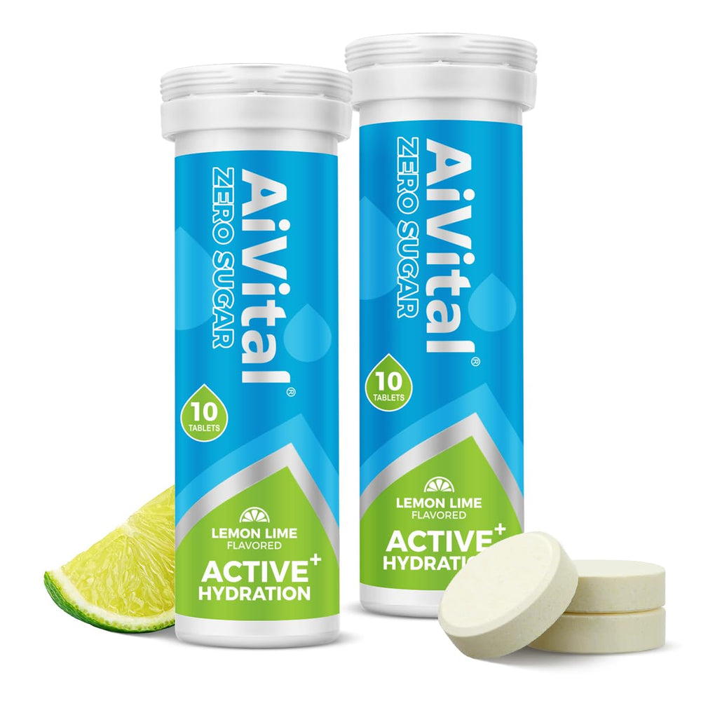 AiVital sugar-free electrolyte tablets bottle for convenient daily hydration