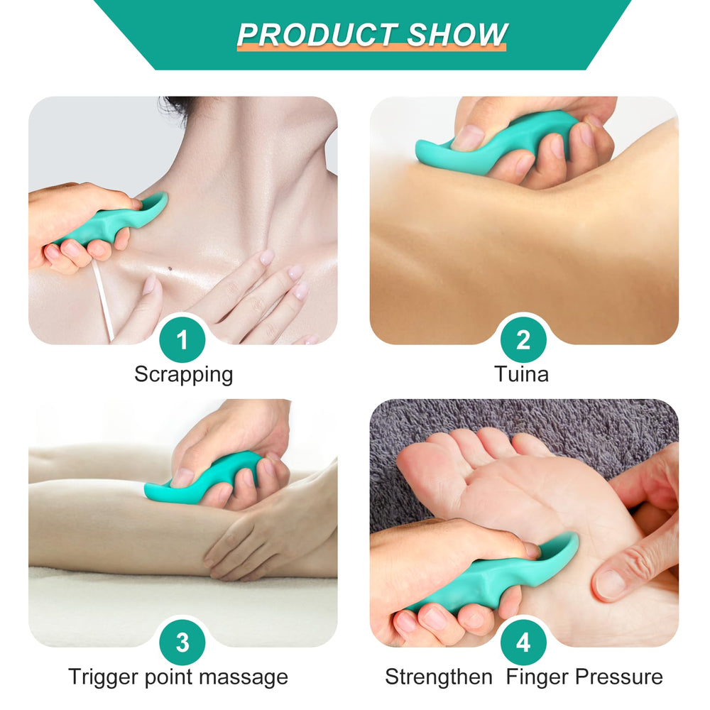Aivwis tool in hand for neck and shoulder use and relief.