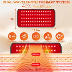 AIWOXING red light therapy belt wrapped around a dog’s torso for targeted relief.