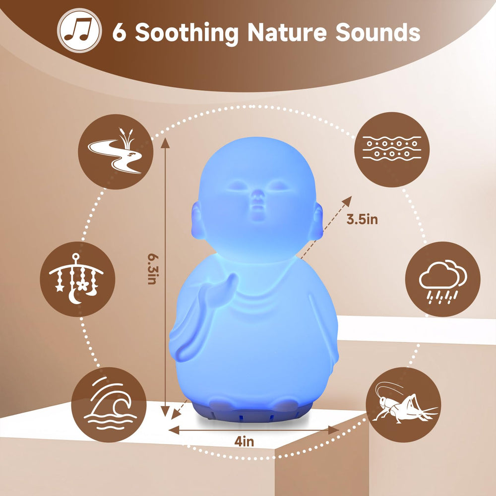 Aiysamos 3-in-1 Breathing Lamp with night light and soothing sounds