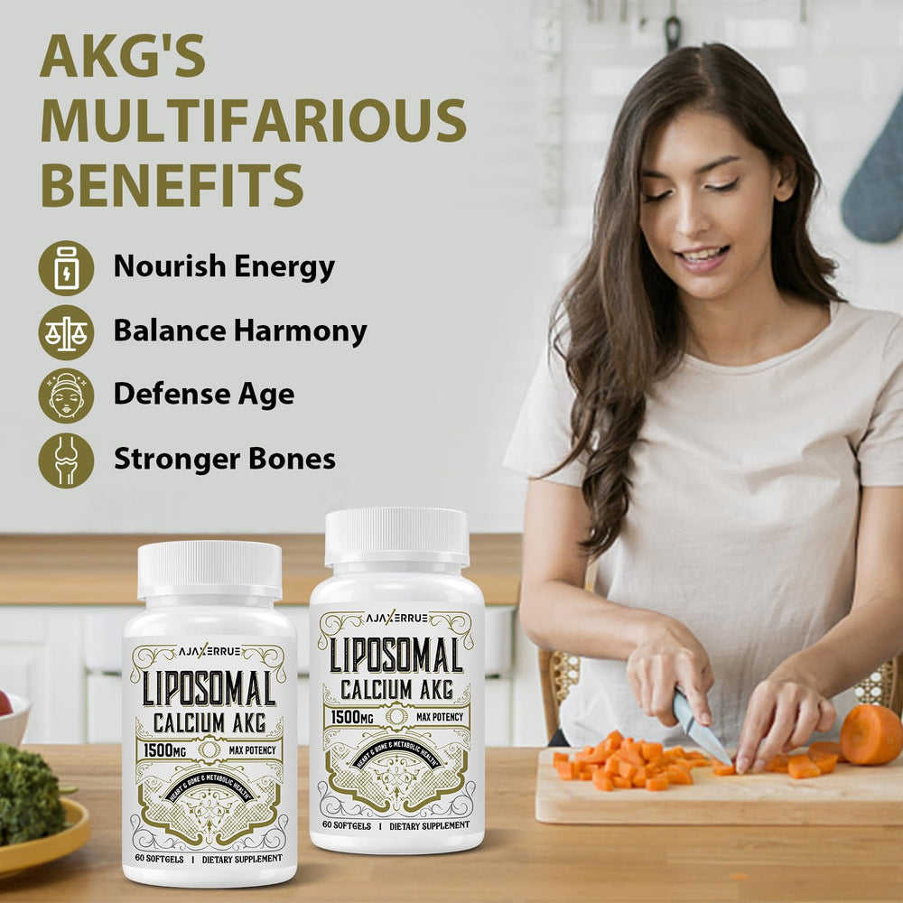 AJAXERRUE bottle with nutrition facts card for smart supplementation