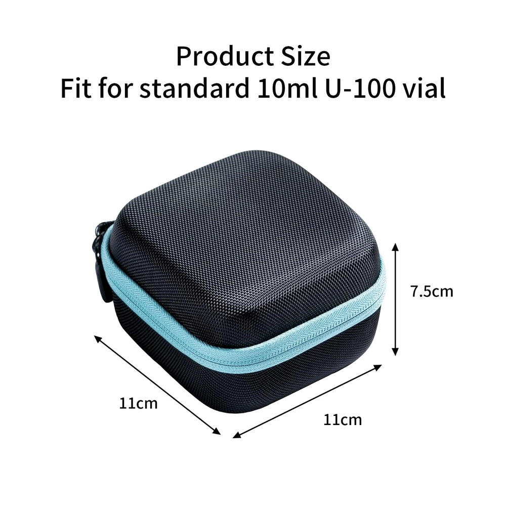 AJFHKJ 10ml U-100 vial fit area showing snug foam padding.