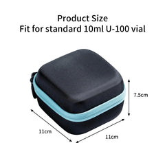 AJFHKJ 10ml U-100 vial fit area showing snug foam padding.