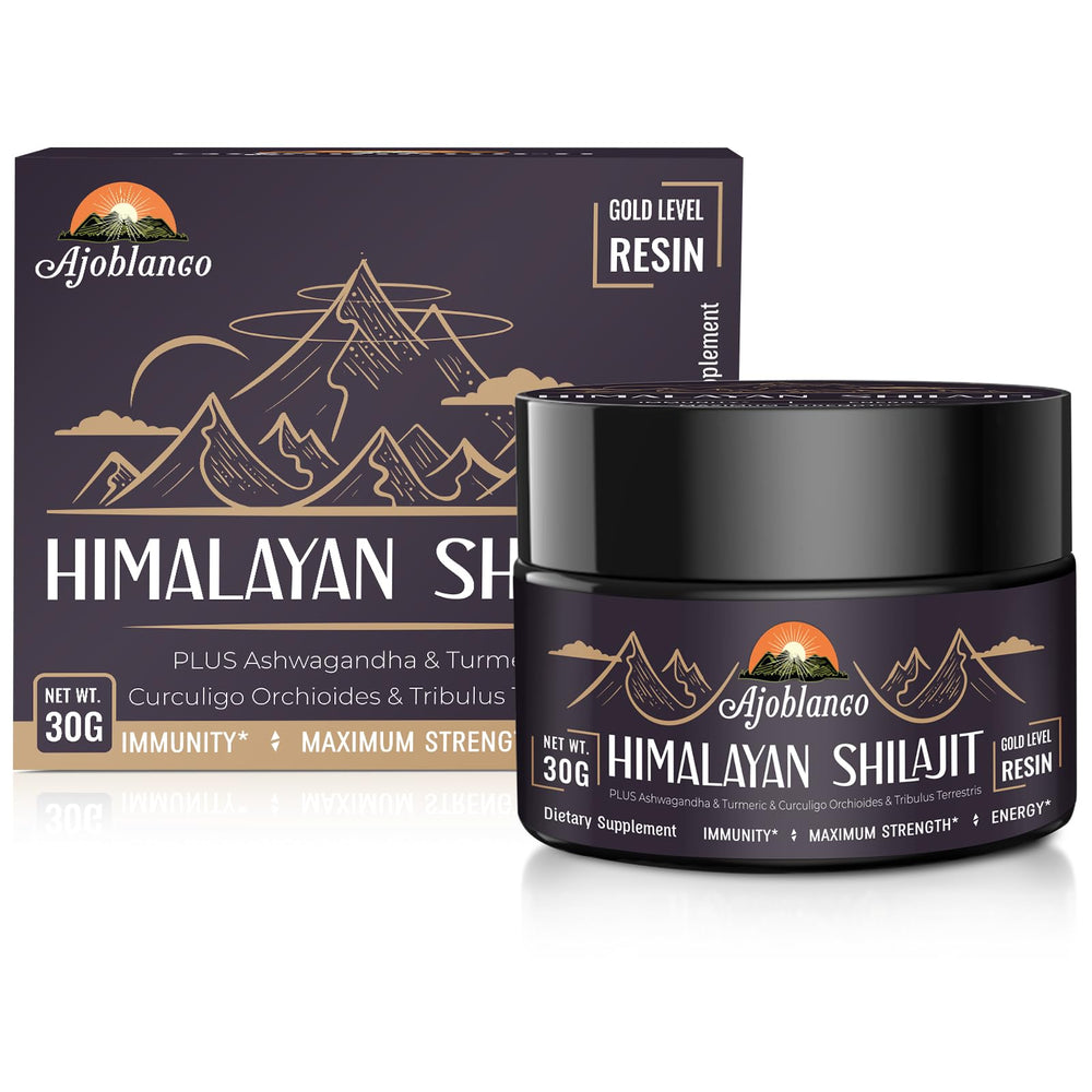 Ajoblanco Himalayan Shilajit Resin packaging ensures freshness