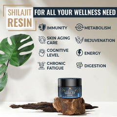 Ajoblanco purity grade-A Shilajit Resin emphasizes clean extraction