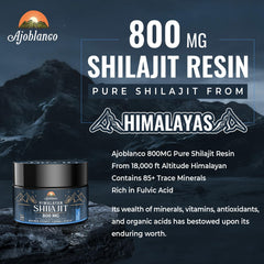Ajoblanco Shilajit Resin dissolving in warm water demonstrates easy use
