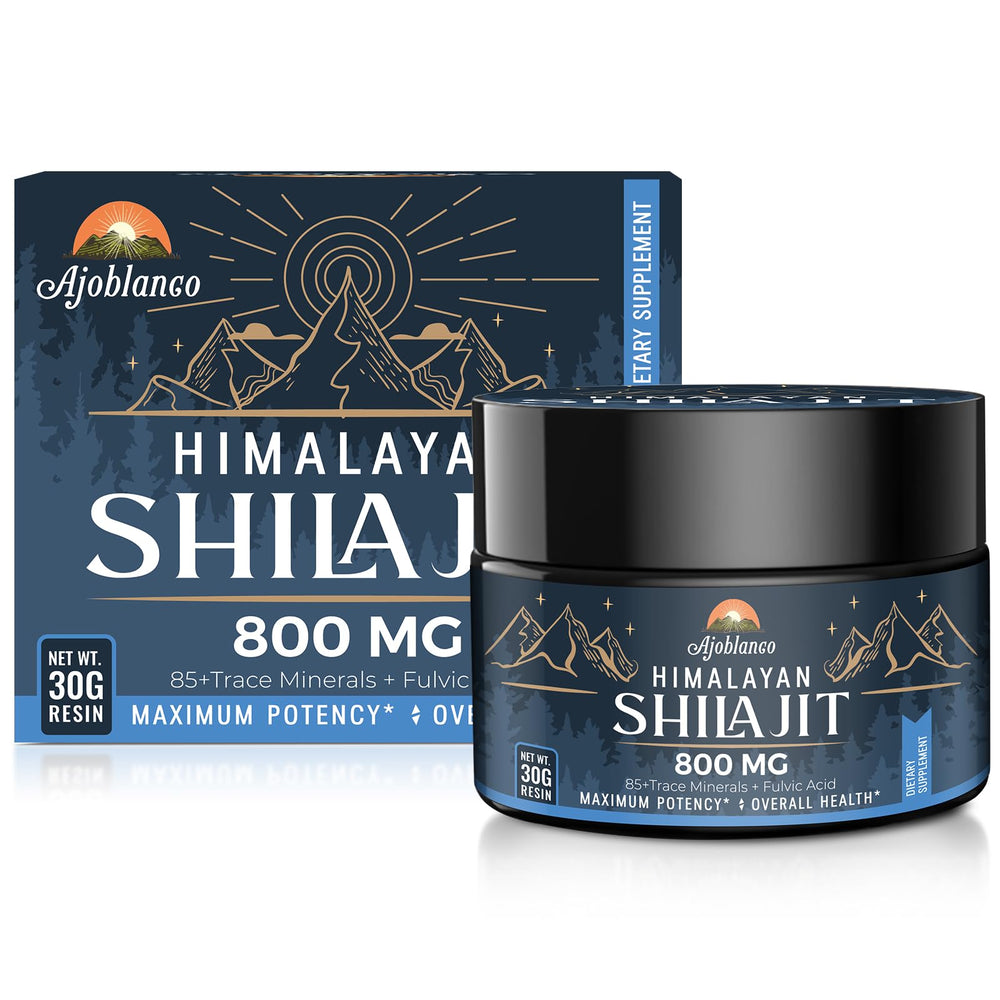 Ajoblanco Shilajit Resin with measuring sticks for precise dosing
