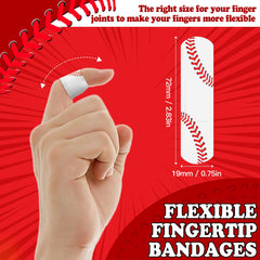 AKAIXI baseball-pattern bandages close-up highlighting kid-friendly style for quick dressing.