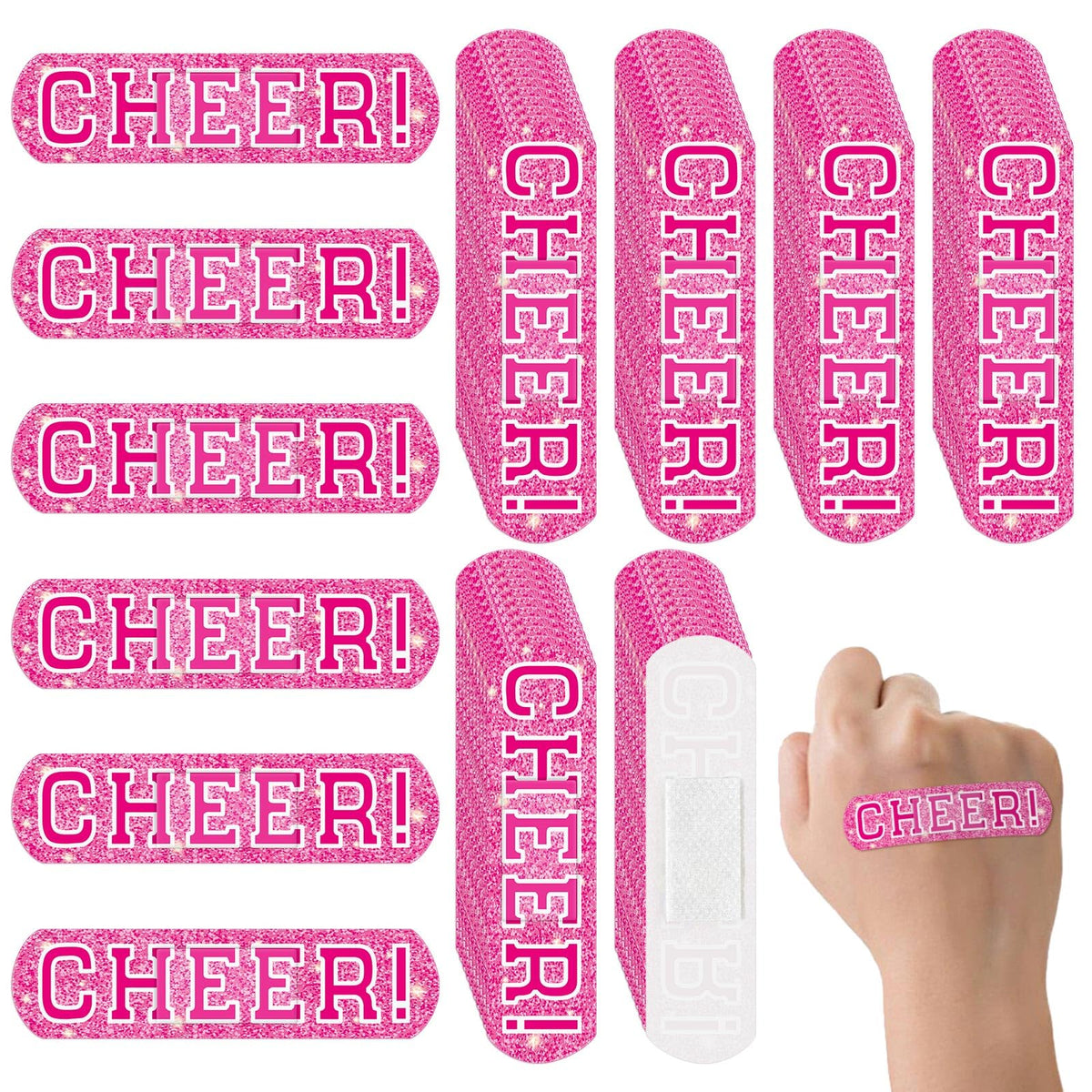 AKAIXI cheer-design bandages in a 60-pack for easy daily wound care.