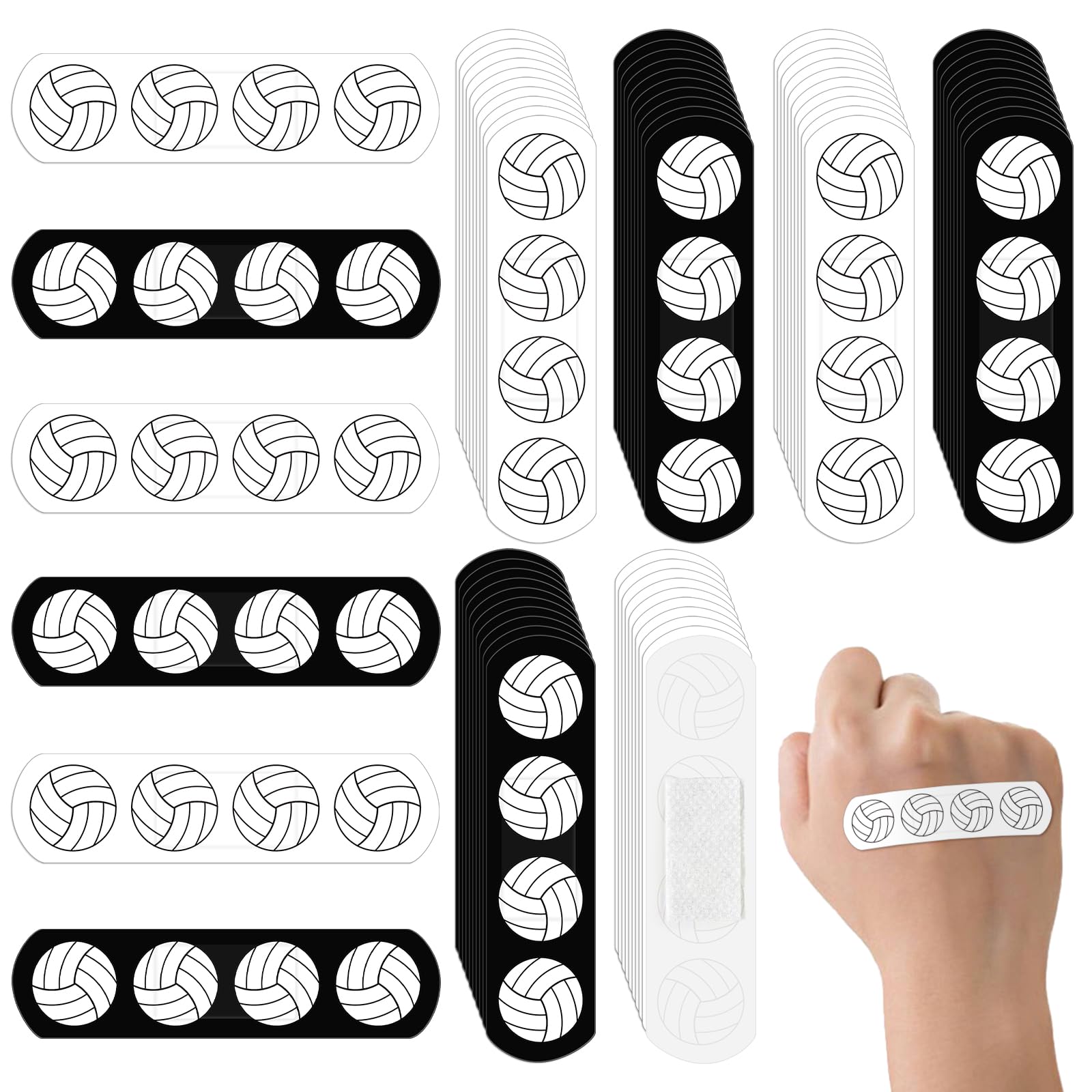AKAIXI volleyball bandages 60pc pack, compact on-the-go wound care.