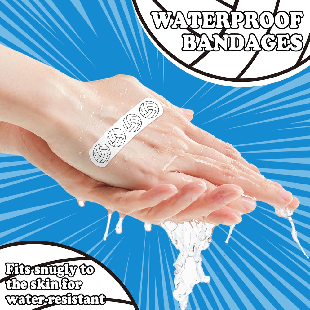 AKAIXI volleyball bandages packaging laid flat, easy to stock in bags and kits.