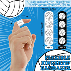 AKAIXI volleyball bandages pattern visible on strip, family-friendly design supports kids.