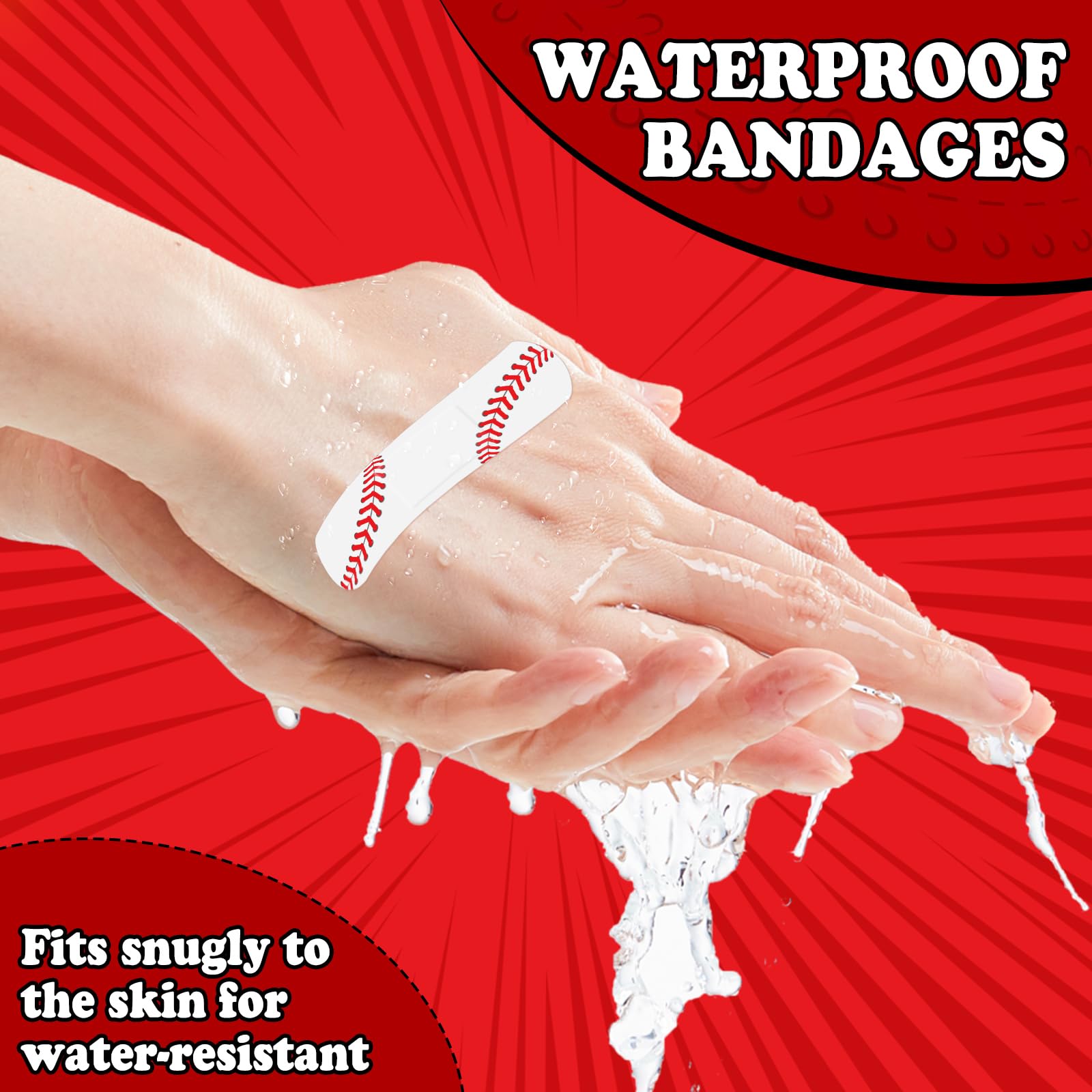 AKAIXI waterproof PE bandage in use during activities keeps wounds dry.