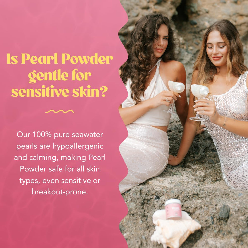 Pearl Powder mixed into a skincare serum for topical use