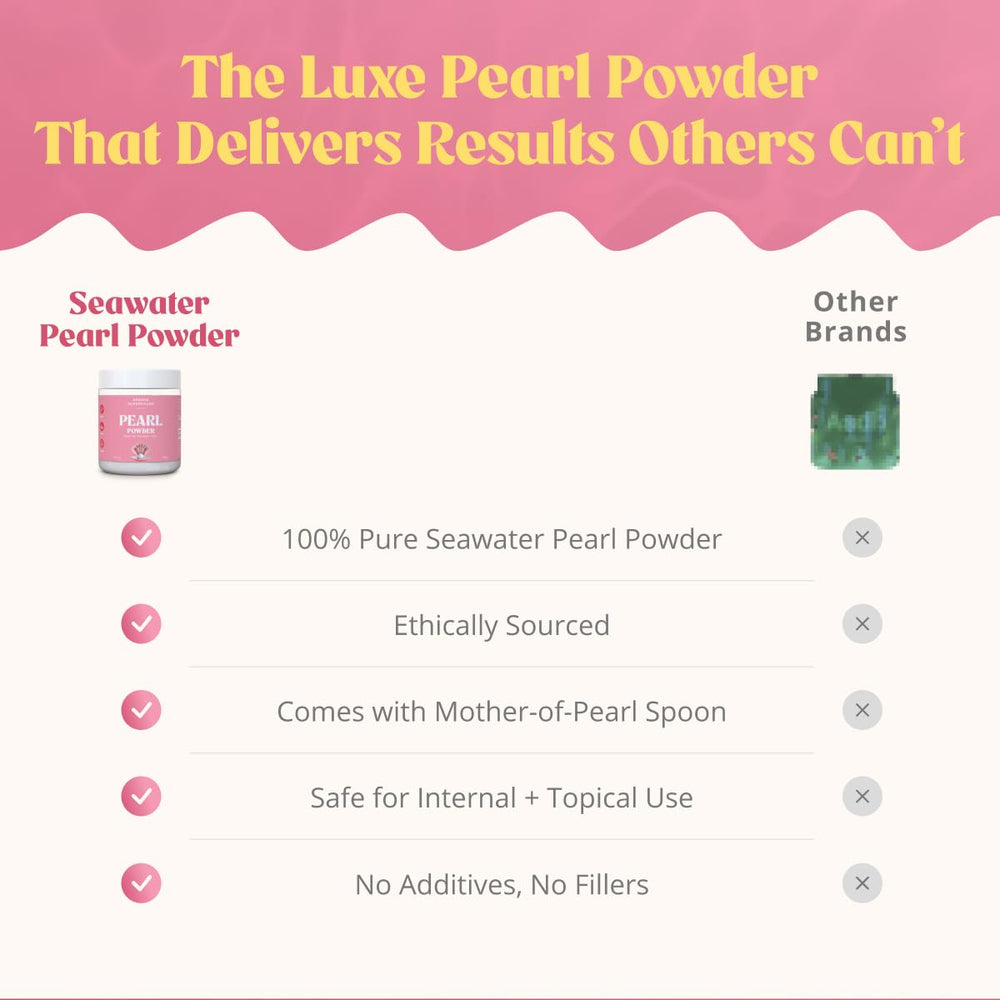 Pearl Powder being stirred into tea to illustrate dual-use with beverages