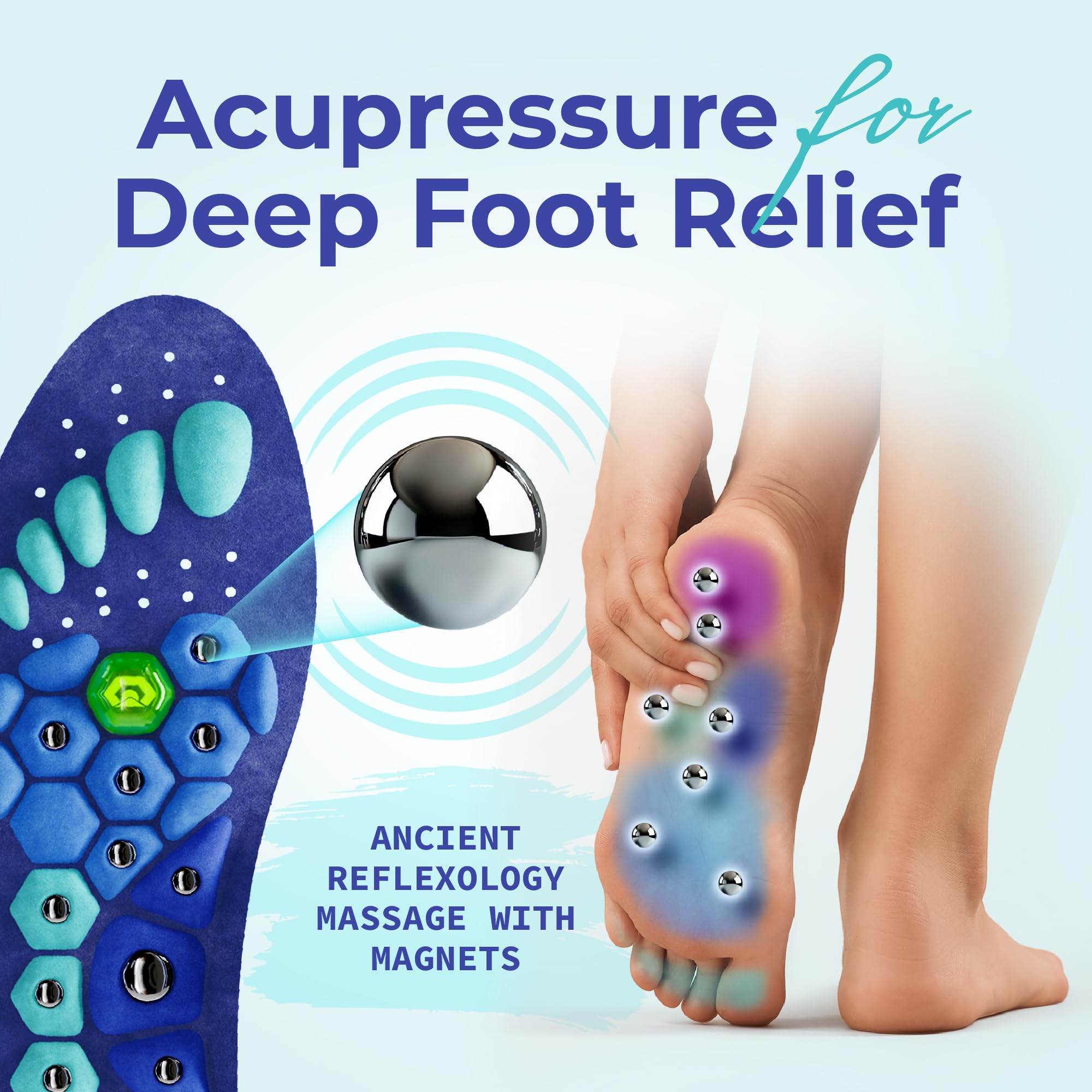 Akusoli standing all day insole cushions feet during long workdays.