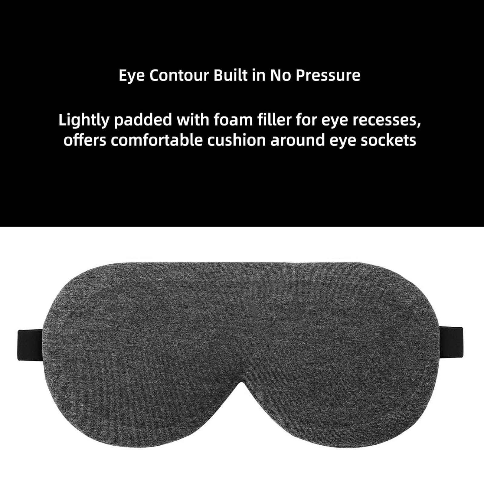 ALASKA BEAR blackout eye mask provides 100% darkness for deep rest.