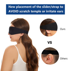 ALASKA BEAR Sleep Mask blocks all light for deep, uninterrupted rest.