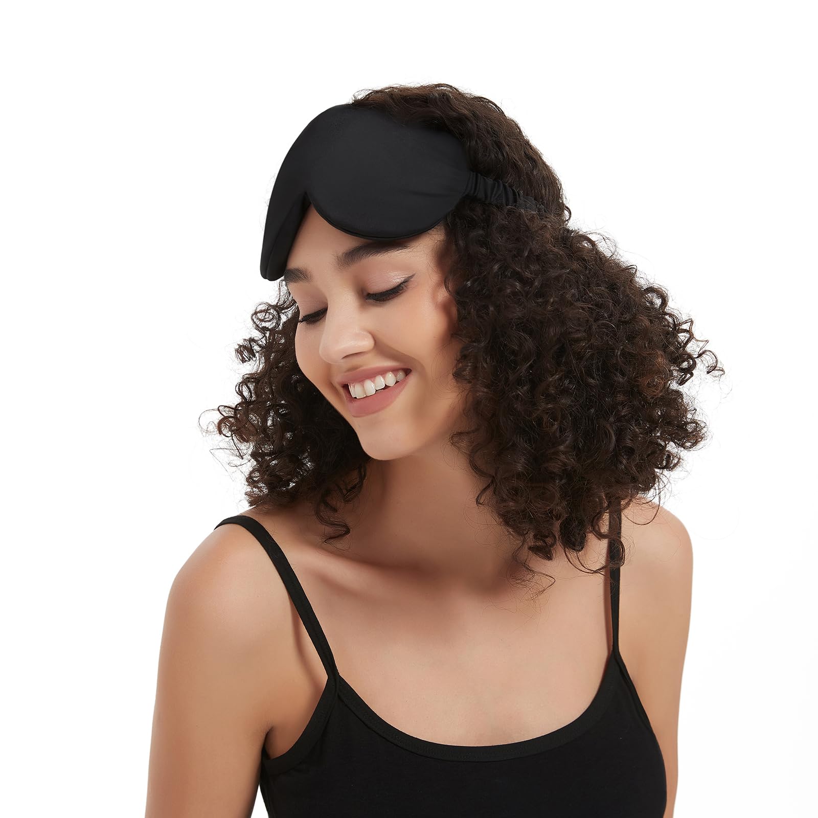 ALASKA BEAR sleep mask with adjustable buckle for a customizable fit.