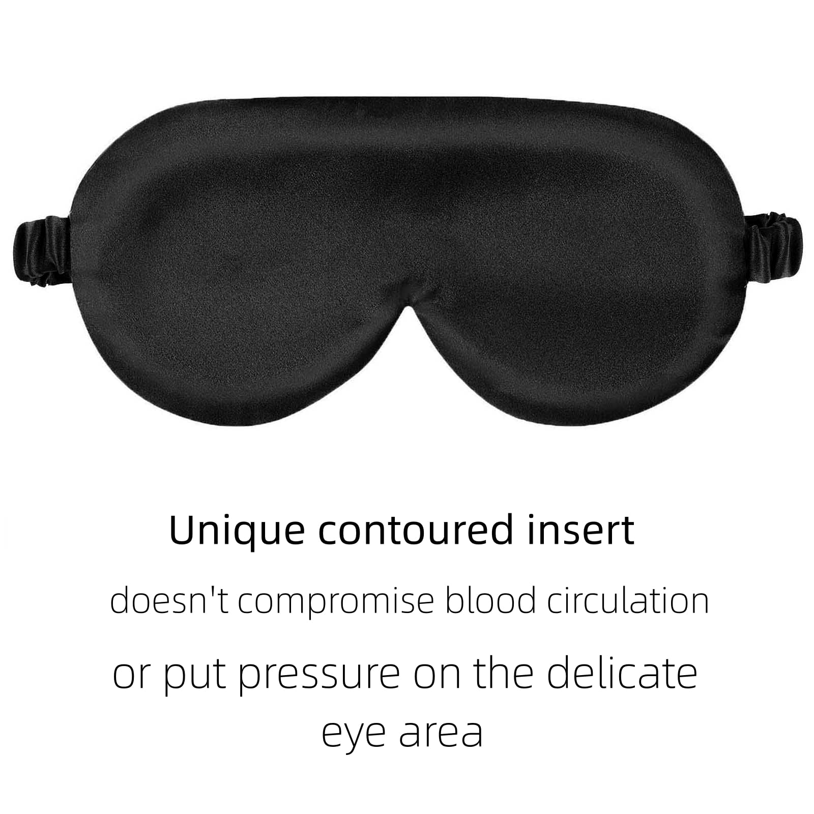 ALASKA BEAR sleep mask with built-in contour for eye comfort.