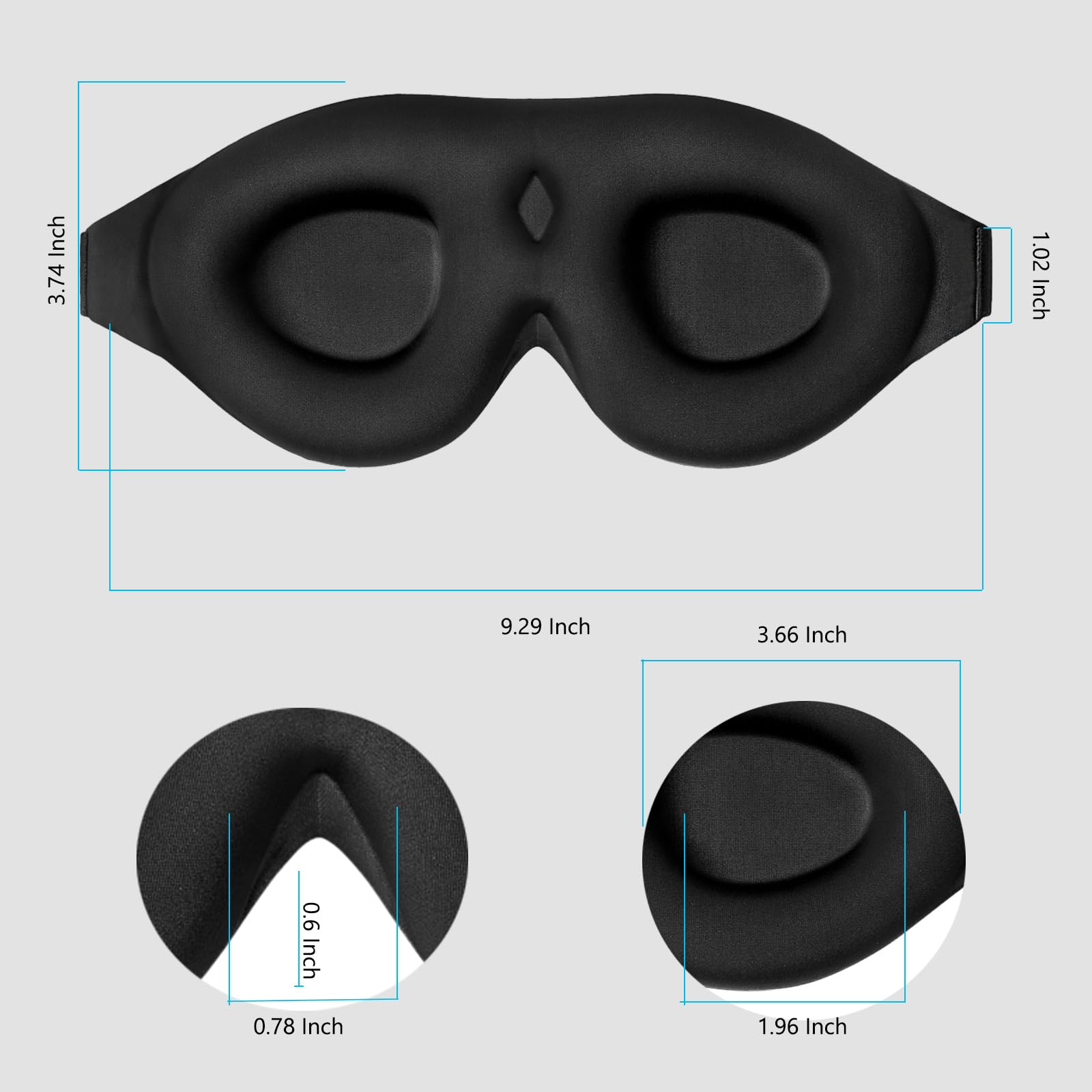 ALASKA BEAR lash-friendly design avoids makeup smudges while napping.