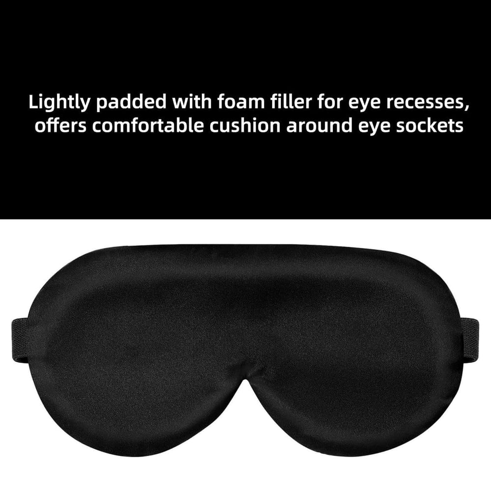 ALASKA BEAR sleep mask features contoured nose-curve to reduce light intrusion.