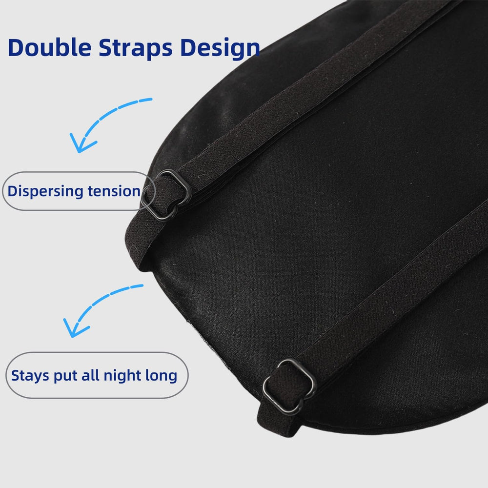 ALASKA BEAR sleep mask nose flap blocks light for complete darkness.