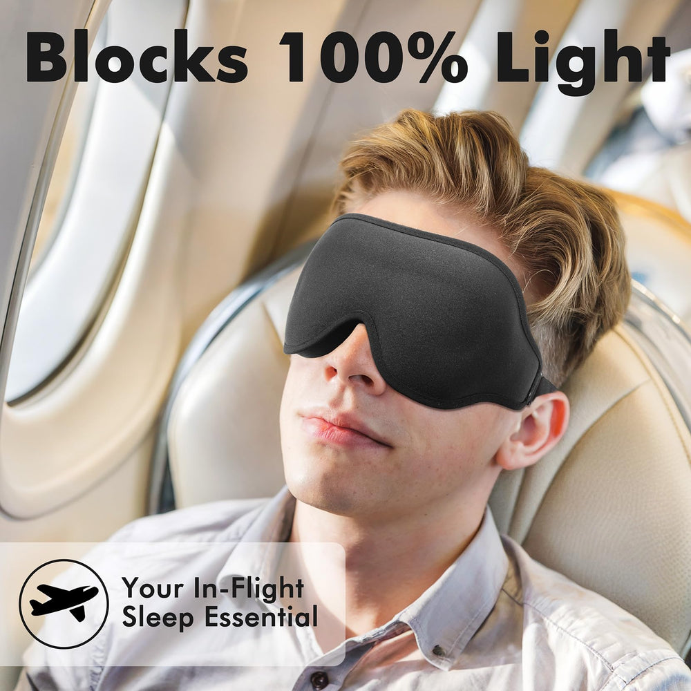 Albatross Health New England eye mask supports lash extensions while blocking light.