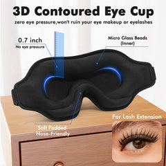 Albatross Health New England eye mask uses soft memory foam for breathable comfort.