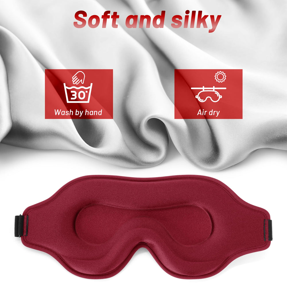 Albatross Sleep Eye Mask adjustable strap for a secure fit.