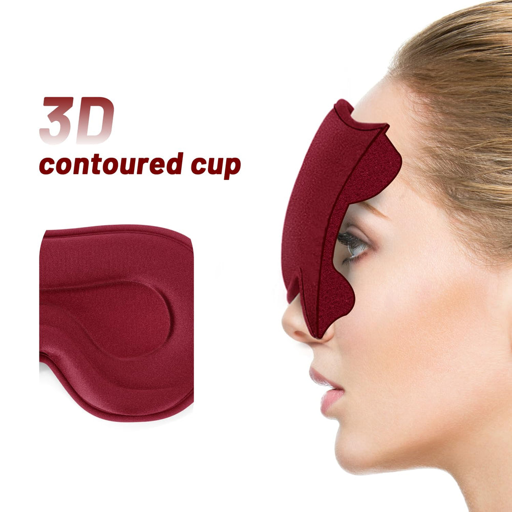 Albatross Sleep Eye Mask offers side-sleeper fit for minimal temple pressure.