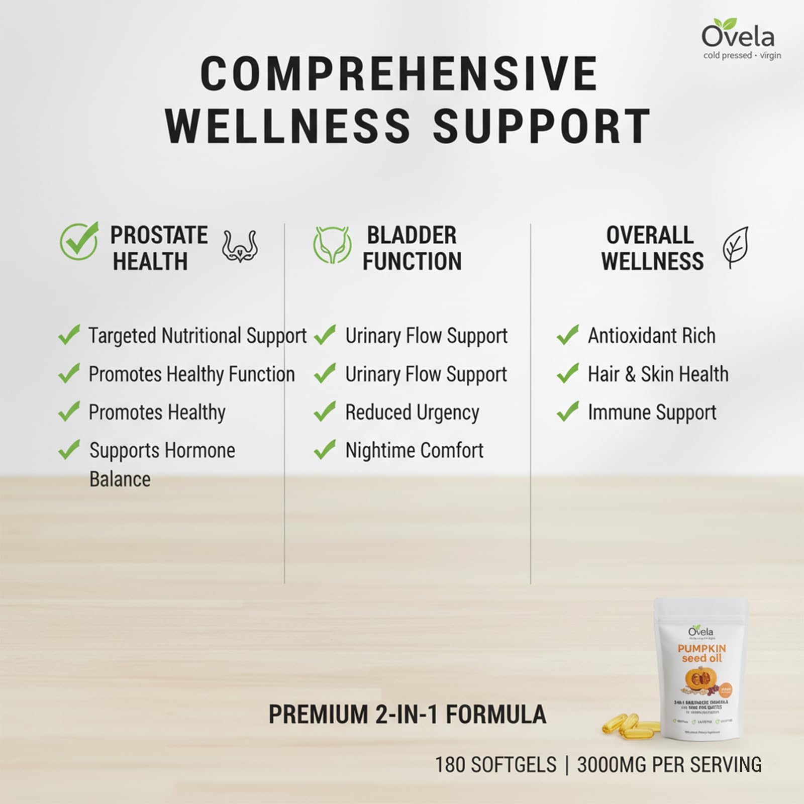 ALBIKYU Ovela bottle pouring capsules for easy daily routine