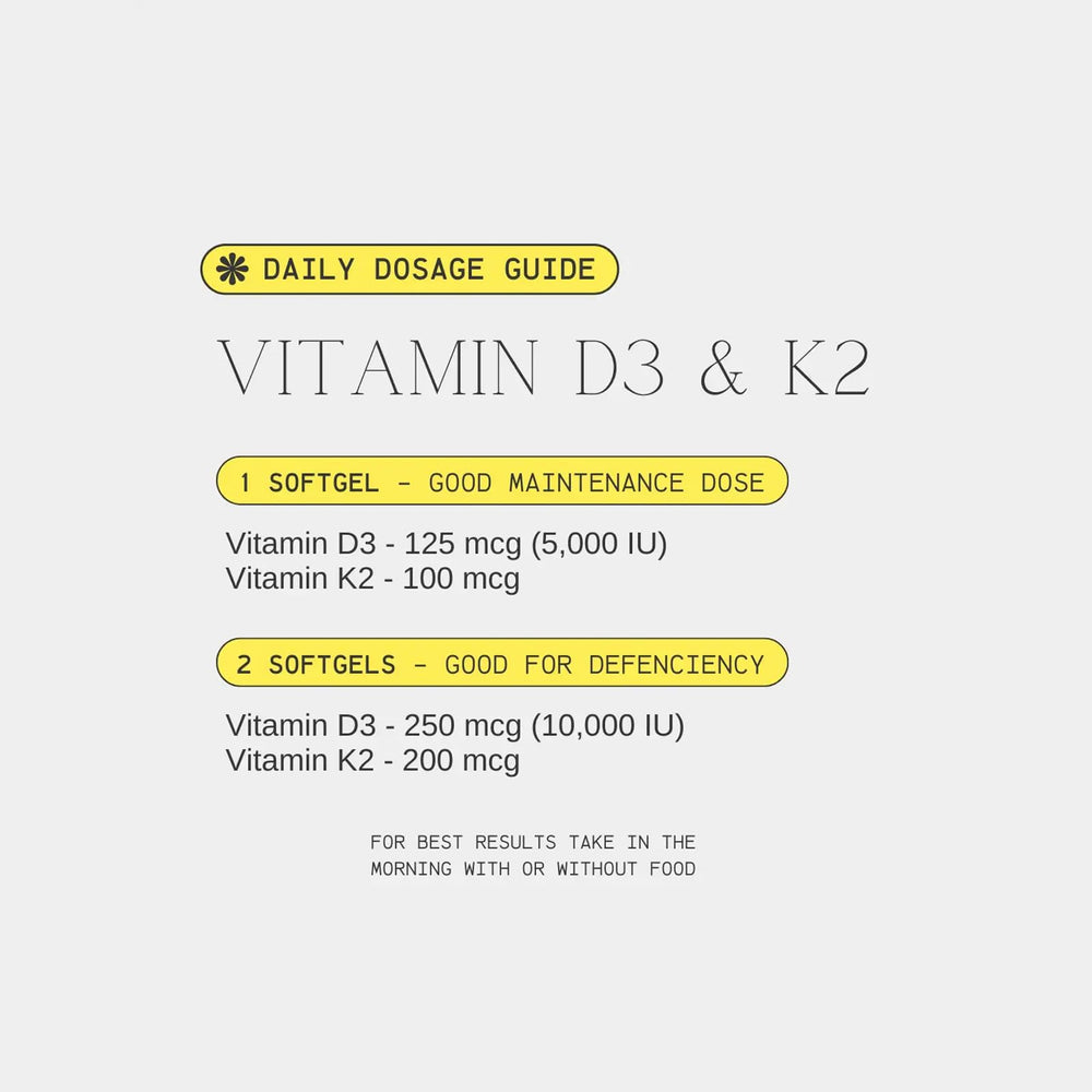 Fact panel on ALBIKYU RealGood Essentials D3 K2 supplement