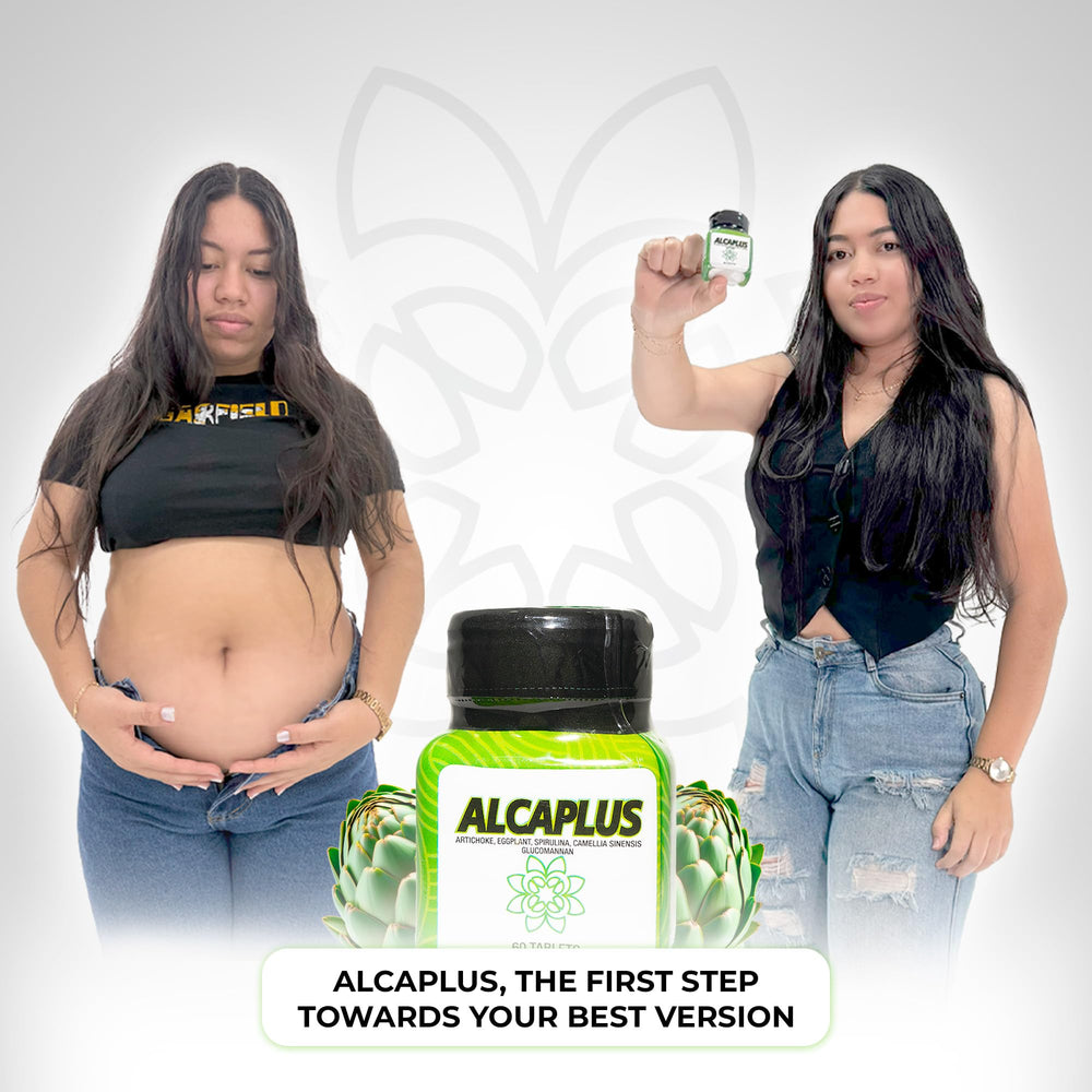 ALCAPPLUS daily use bottle with capsules encouraging a consistent routine