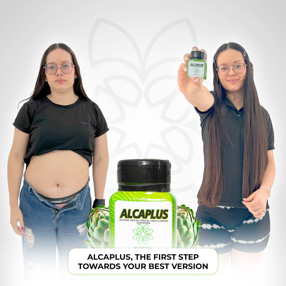 ALCAPPLUS spirulina and green tea blend image suggesting metabolism support