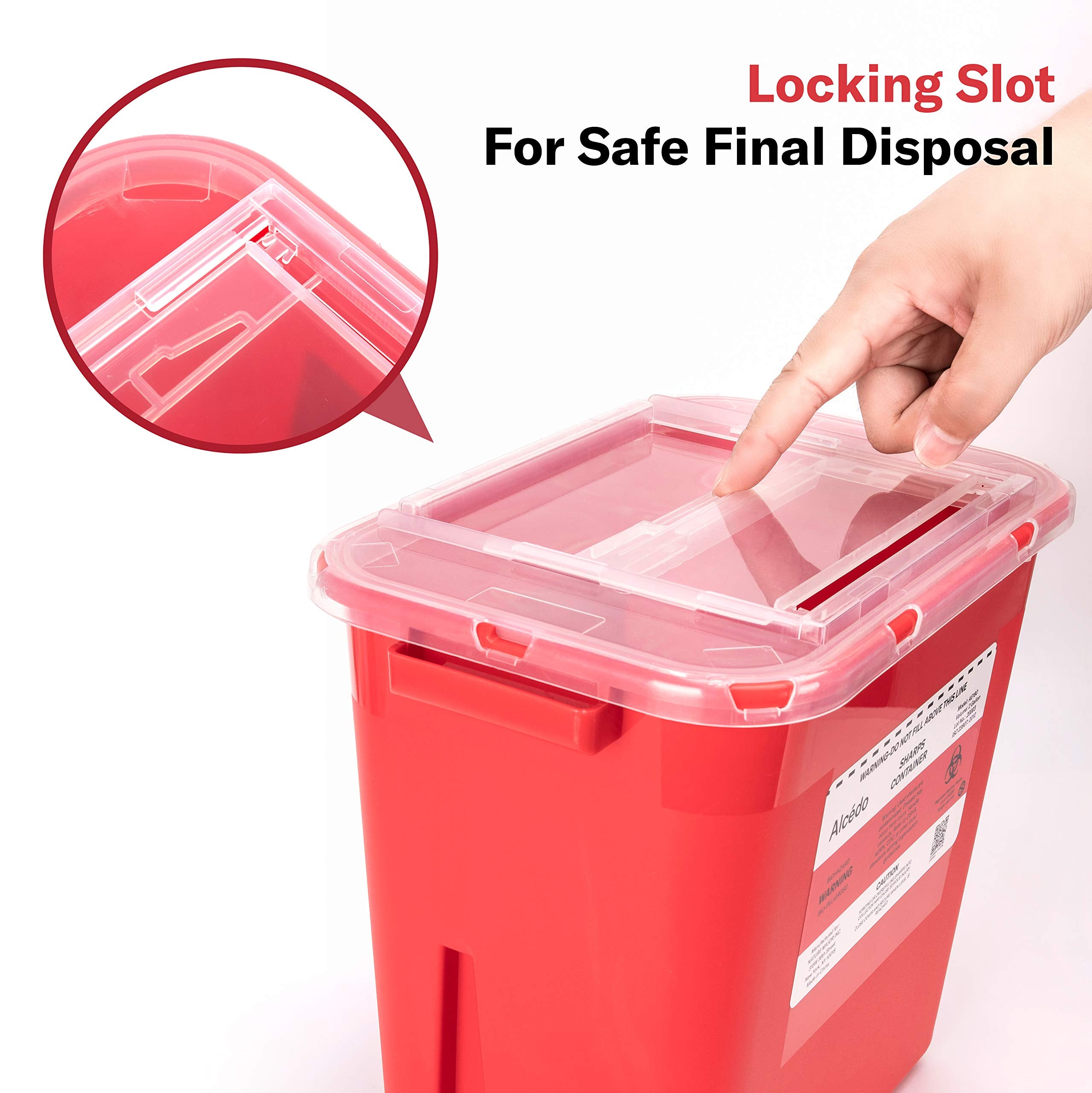 Alcedo sharps container puncture resistant material provides reliable protection.
