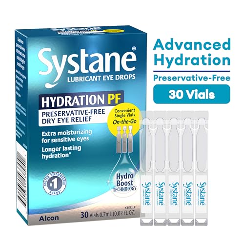 Closeup of Alcon Hydration dropper showing hyaluronate for advanced hydration.