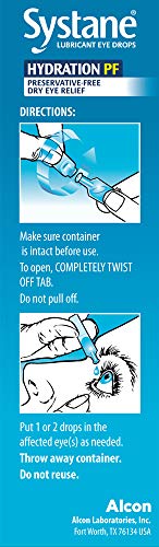User inserting drops while wearing soft lenses with Alcon Hydration.