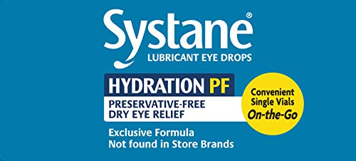 Calm, refreshed eyes after using Alcon Hydration in dry environments.