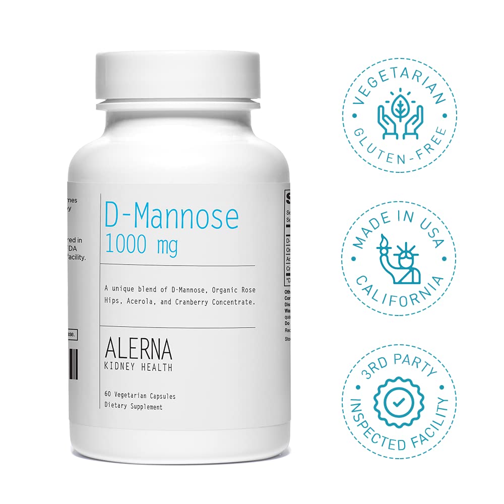 Alerna Kidney Health capsules labeled vegan and gluten-free.