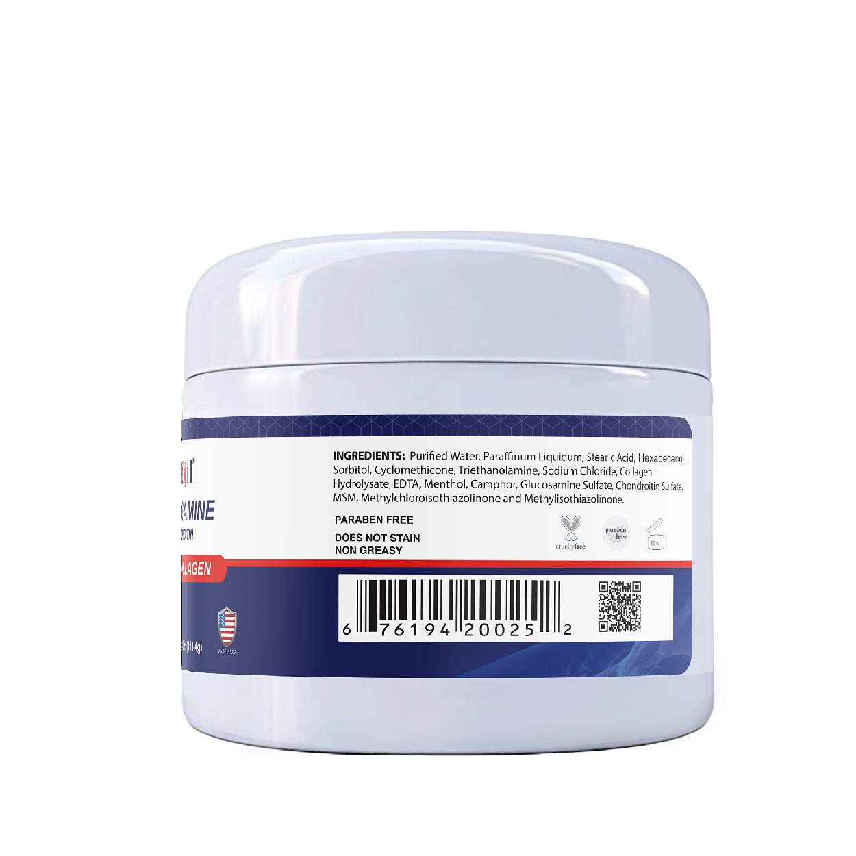 ALFLEXIL glucosamine chondroitin cream tube ready for quick application.